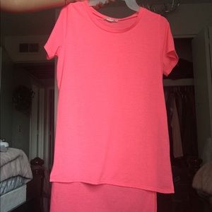 Neon pink top